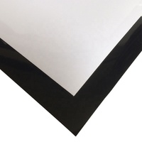 Tapis de danse moderne noir brillant antidérapant, épaisseur 2 mm, revêtement de sol en vinyle PVC pour le ballet