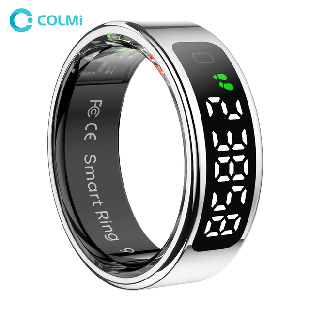 COLMI R12 Smart Ring Steel Case Sleep Monitoring Compatible with IOS and Android
