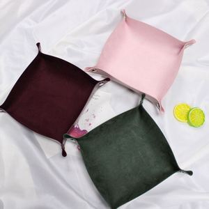 Plateau de rangement carré en cuir PU pour bijoux, idéal pour le bureau, parfait pour les cadeaux artisanaux - Vente en gros RTS - Product Image 4