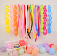 Ballons en latex longs et colorés en spirale torsadée pour Halloween, Noël, Pâques, mariages, anniversaires, fêtes, baby showers, décorations