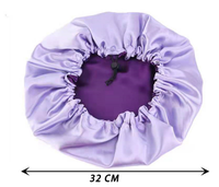 Sac à perruque en satin personnalisé, bonnet en satin et soie, sac d'emballage pour cheveux en soie personnalisé avec logo et bande élastique pour perruque frontale