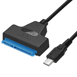 SATA zu Typ-C Typ-C-Kabel USB-C zu SATA 7+15PIN 22-Pin-Festplatten-/Dischkabeln-Übersetzer für 2,5 ssd/Festplattenlaufwerk
