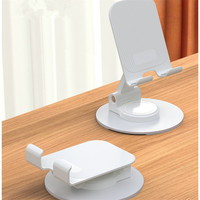 Support de téléphone portable pliable et rotatif en ABS et métal, nouveau style, pour la maison, le bureau, la voiture, le bureau, support de téléphone portable