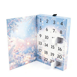ปฏิทินนับถอยหลังคริสต์มาสแบบสุ่ม 24 วัน รุ่นพรีเมียม ลายไอวอรี่สเก็ตช์อาร์ต สำหรับขายส่ง เดือนธันวาคม - Product Image 2