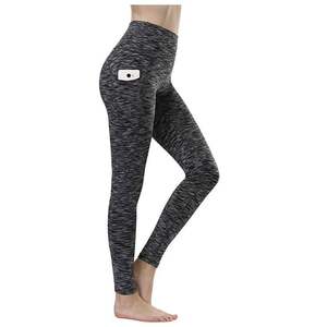 Leggings de Yoga de Cintura Alta con Compresión, Color <span class=keywords><strong>Nude</strong></span>, Sexy, con Abertura en la Parte Trasera, Leggings Sexys para Mujer - Product Image 3