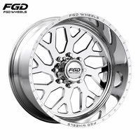 Jantes de camion forgées sur mesure FGD, à fond profond, polies, 20x10, 28 pouces, en alliage forgé pour Sierra Silverado 1500/2500/3500