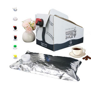 Bolsa de líquido personalizable de papel de aluminio de 2L-10L con válvula en caja de embalaje para café/vino/bebidas OEM/ODM de grado alimenticio - Product Image 1