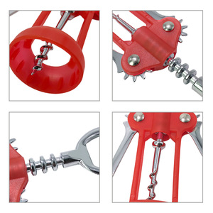 Red Wine <b>Opener</b> Corkscrew Seahorse Shape Stainless Steel Zinc Alloy ABS Bottle <b>Opener</b> For Wine Opening - Product Image 1