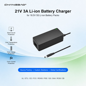 Caricabatterie <span class=keywords><strong>al</strong></span> <span class=keywords><strong>Litio</strong></span> 21V 3A con Modalità di Carica CC CV per Pacchi <span class=keywords><strong>Batteria</strong></span> Li-ion 5S 18.5V 21V - Product Image 1