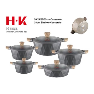 <span class=keywords><strong>Juego</strong></span> <span class=keywords><strong>de</strong></span> Utensilios <span class=keywords><strong>de</strong></span> Cocina Antiadherentes <span class=keywords><strong>de</strong></span> Granito, Resistentes, 10 Piezas, Aptos <span class=keywords><strong>para</strong></span> Gas, Nuevos, Resistentes a los Arañazos - Product Image 6