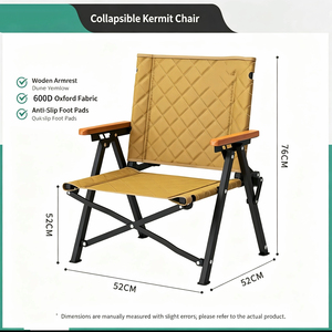 Chaise pliante d'extérieur légère et durable de style <span class=keywords><strong>Kemit</strong></span> au design moderne et portable pour la pêche, la plage, le camping, les pique-niques et les parcs - Product Image 5