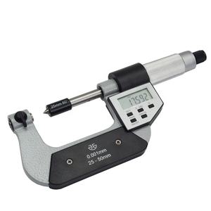 Micrometro Digitale per Filettature 25-50mm con Doppio Calibro a Vite, Set di Micrometri Digitali - Product Image 3