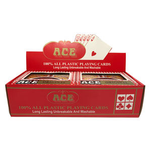 Jeu de cartes pour <span class=keywords><strong>Poker</strong></span>, tout en plastique, pochoirs étanches, rouge et noir, cartes de <span class=keywords><strong>Poker</strong></span>, nouvelle collection 100% - Product Image 3