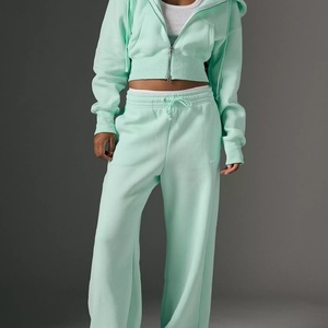 เสื้อฮู้ดครอปแบบมีซิป สตรีทแวร์ ทรงพอดีตัว ผ้าเนื้อนุ่ม พร้อมเชือกผูก  รับผลิตตามสั่ง ปักโลโก้ได้ คุณภาพสูง - Product Image 2