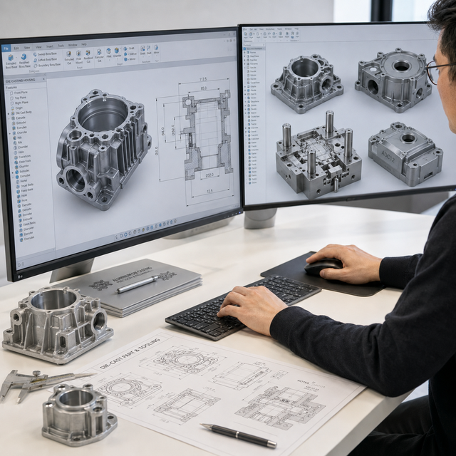 Aluminum Alloy Die Cast Parts with Engineering Design Support for New Product Prototype and Batch Production