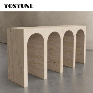 Tostone hiện đại tự nhiên Thổ Nhĩ Kỳ màu be travertine giao diện điều khiển Bảng cho lối vào hội trường, sảnh khách sạn đồ nội thất từ nhà máy trực tiếp - Product Image 2