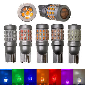 T10 White <b>Socket</b> LED Projector Bulb 54 LED Canbus Error-Free New W5W 3014 Lamp for 12V/24V Car Interior Focos T10 Led - Product Image 2