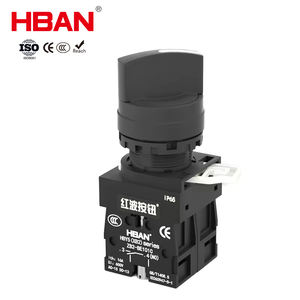 Interrupteur à bouton poussoir rotatif HBAN 22 mm 1NC 10A 600V IP65 étanche pour panneau de commande industriel - Product Image 1