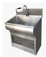 Évier médical en acier inoxydable 201/304 à commande au pied pour lavage des mains, idéal pour les hôpitaux, certifié ISO