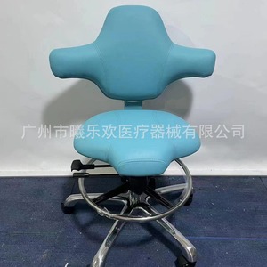 Silla de Examen por Ultrasonido Shileva, Color Azul Pavo Real, Ergonómica, Ajustable en Altura, con Ruedas, para Uso en Consultorios Médicos - Product Image 2