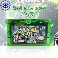 Scheda di gioco Flash Cart RTC cablata in inglese USA, Edizione Rocket Odyssey Pisces Quetzal Light Platinum Moemon, ROM Hack per Plastic