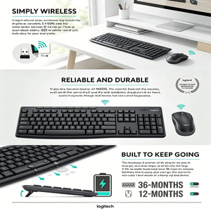 Combo <span class=keywords><strong>de</strong></span> <span class=keywords><strong>Teclado</strong></span> y Ratón Inalámbrico <span class=keywords><strong>Logitech</strong></span> MK270, 2.4GHz, Alcance <span class=keywords><strong>de</strong></span> 10m, Original para Oficina, Negocios, PC - Product Image 6