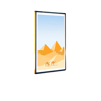 Bingkai Foto LED Lightbox Aluminium Ultra Tipis Ukuran Besar, Dioperasikan dengan Baterai, dengan Lampu Latar Kecerahan Tinggi untuk A2/A1 50x70 60x90
