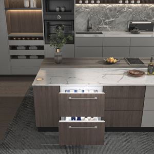 Réfrigérateurs électroniques double porte encastrables sans givre à refroidissement par air pour la maison et l'hôtellerie - Product Image 1