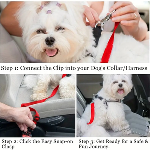 Clip de siège de voiture pour <span class=keywords><strong>ceinture</strong></span> de sécurité multifonctionnelle réglable pour <span class=keywords><strong>chien</strong></span> en polyester écologique de petite/taille XL - Product Image 6