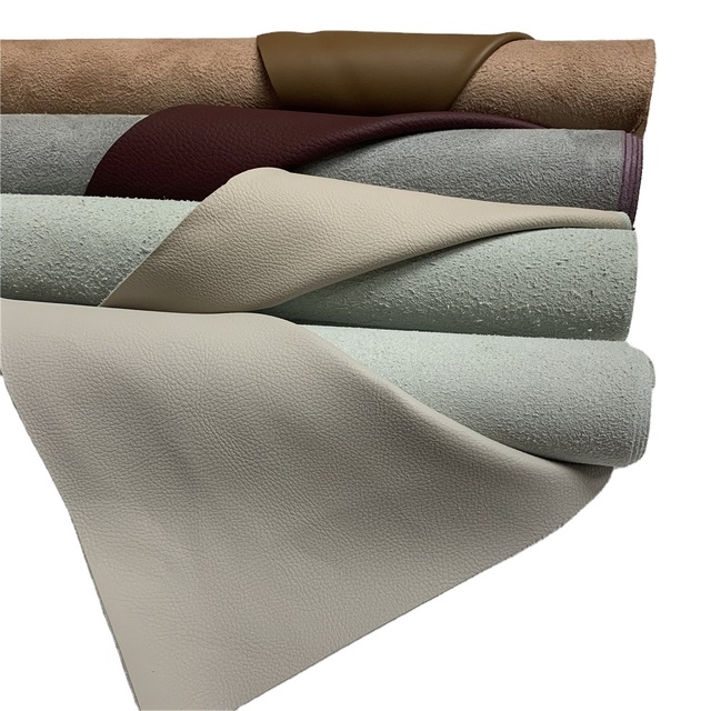 Car Leather with Strong Quality Flocking Leather Backing PVC Artificial Leather for Car Seat Sofa Cover
