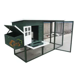 Pet Product Large Outdoor Broiler Chicken House Cage Hutch Indoor Cheap Wooden Chicken Coop