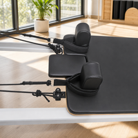 Lit de Pilates Cadillac Reformer en alliage d'aluminium avec ensemble trapèze complet et système de poulies à cordes pour studio commercial et usage domestique