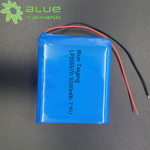 Mavi Taiyang LP155570 şarj edilebilir lityum iyon batarya paket 7.4v 3200mah 3500mah 3600mah Li Po pil - Product Image 2