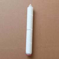 Elemento Filtrante Plegado Microporoso de Polipropileno de 30 Pulgadas, Código Sanitario 7, Cartucho Nominal de 0.1um para Cervecería/Vino/Cerveza