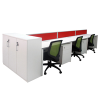 Poste de travail moderne en bois, 1 pièce, bon prix, Table du personnel, bureau, avec Design de cube