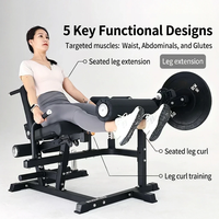 Appareil multifonctionnel d'extension des jambes, presse à jambes assise, machine d'exercice pour abdominaux et levage des hanches