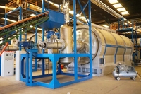 Four rotatif de recyclage des pneus usagés de marque Lefang, en acier inoxydable, 60 kW, collecteur de déchets