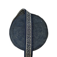 Bande élastique en jacquard sergé souple et durable de 40 mm, motif floral, Spandex/Nylon, conception personnalisée, fabrication professionnelle