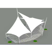 Membrane architecturale moderne en tissu PTFE extérieur pour hôtel, écologique, durable, ignifuge, anticorrosion, 25 ans de garantie