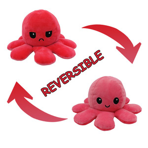 Belle double face humeur pieuvre en peluche doux poupée mignon jouets de poulpe - Product Image 3