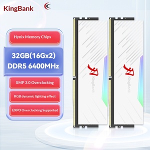 โมดูลหน่วยความจำเดสก์ท็อป Kingbank Golden Bud Blade Series RGB Light Strip DDR5 6400MHz สำหรับเล่นเกมส์อีสปอร์ต รองรับการโอเวอร์คล็อก พร้อมไฟ RGB - Product Image 2
