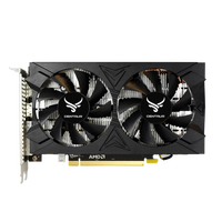 CENTAUR RX 580 kartu Video, kartu Video 8GB 2048SP dengan 256Bit PCI-E 3.0 8Pin Radeon GPU pipa panas Multi-Port DP GDDR5 pendingin kipas