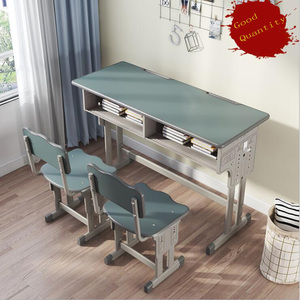 Thiết Bị Trường Học Đồ Nội Thất 2 CHỖ NGỒI Hai Người Bàn Học Sinh Bộ Bàn Và Ghế Học Sinh Lớp Học Điều Chỉnh Được - Product Image 6