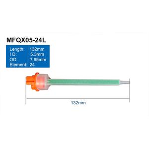 MFQ05-24 2K kartrid plastik campur ujung ganda jarum suntik 10:1 dua bagian akrilik Cartridge perekat empat tingkat nozel campuran statis - Product Image 2