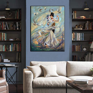 Offre Spéciale le Couple dansant et colombes <span class=keywords><strong>diamant</strong></span> peinture bricolage pleine perceuse Portrait <span class=keywords><strong>diamant</strong></span> broderie toile décor <span class=keywords><strong>à</strong></span> la maison moderne - Product Image 2