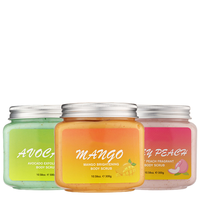 Crème Exfoliante Corporelle Végétalienne Bio à l'Aloe Vera, Vitamine C, Beurre de Karité, Herbes, Nettoyage en Profondeur, Éclaircissante, Fruitée, Bave d'Escargot, Avocat