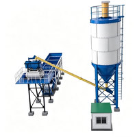 Planta Mezcladora de Concreto Estacionaria Marca SCHWELL con Mezclador JS500, Equipo de Dosificación PLD1200, Silo de 80/100 Toneladas, Bajo Costo, en Venta