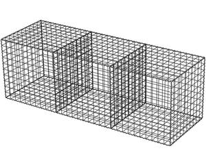 2x1x1m kaynaklı gabion kutusu, gabion sepet fabrikası - Product Image 2