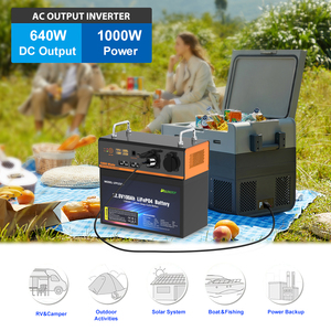 Station d'alimentation portable multifonction 12V 100Ah tout-en-un LiFePO4 avec alimentation solaire intégrée pour les situations d'urgence hors réseau - Product Image 4