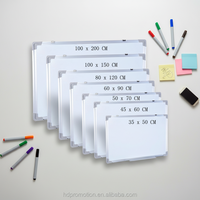 Tableaux blancs magnétiques pour l'école et le bureau avec cadre en aluminium en différentes tailles